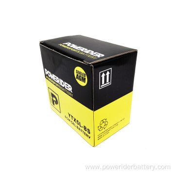 12v 4ah YTX5L-BS mf lead-acid motorcycle starter battery